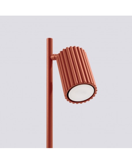 Lampa biurkowa KARBON ochra czerwona Sollux SL.1643