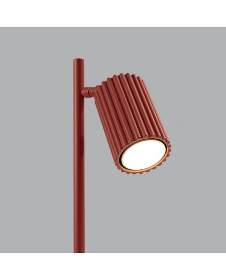 Lampa biurkowa KARBON ochra czerwona Sollux SL.1643