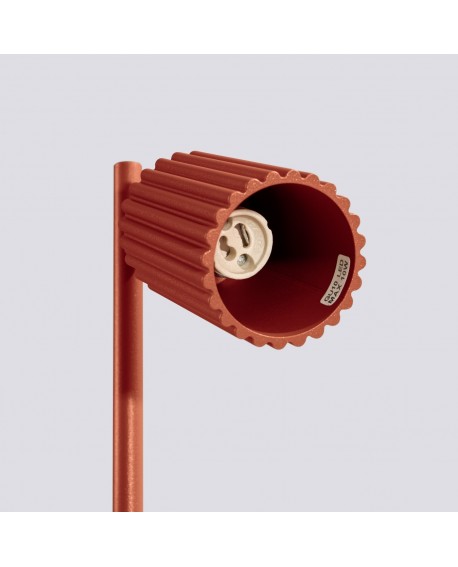 Lampa biurkowa KARBON ochra czerwona Sollux SL.1643