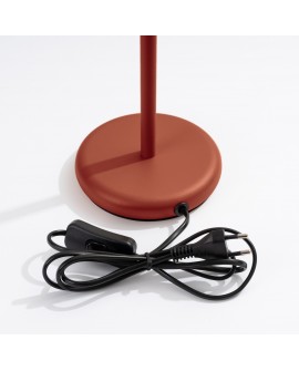 Lampa biurkowa KARBON ochra czerwona Sollux SL.1643