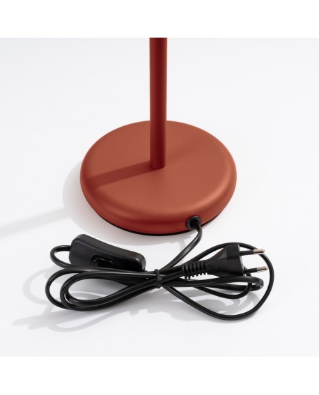 Lampa biurkowa KARBON ochra czerwona Sollux SL.1643