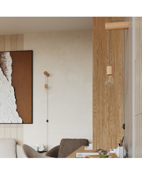 Kinkiet NIMBI E27 z włącznikiem Sollux SL.1644