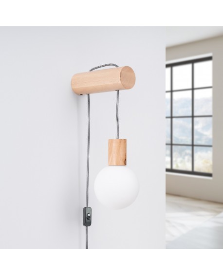 Kinkiet NIMBI G9 z włącznikiem Sollux SL.1645