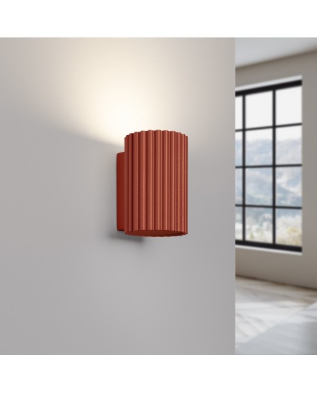 Kinkiet KARBON 10 ochra czerwona Sollux SL.1654