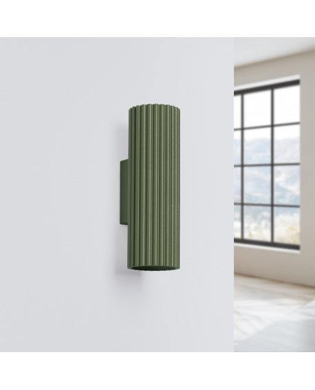 Kinkiet KARBON 20 zielony oliwkowy Sollux SL.1657