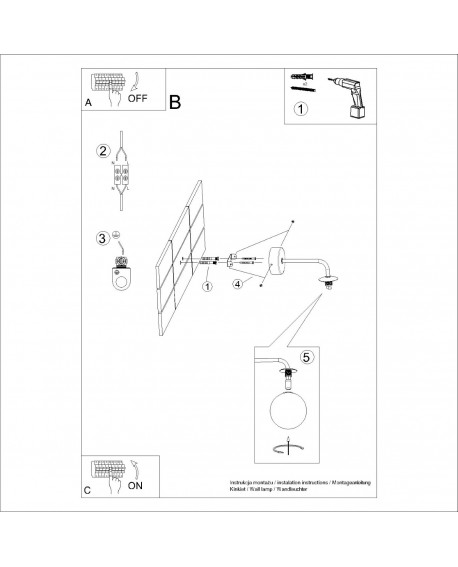 Kinkiet ASTRAL 1 biały Sollux SL.1658