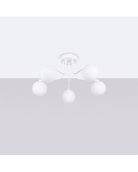 Żyrandol ASTRAL 5 biały Sollux SL.1660