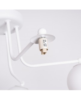 Żyrandol ASTRAL 5 biały Sollux SL.1660