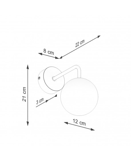 Kinkiet ASTRAL 1 czarny Sollux SL.1661