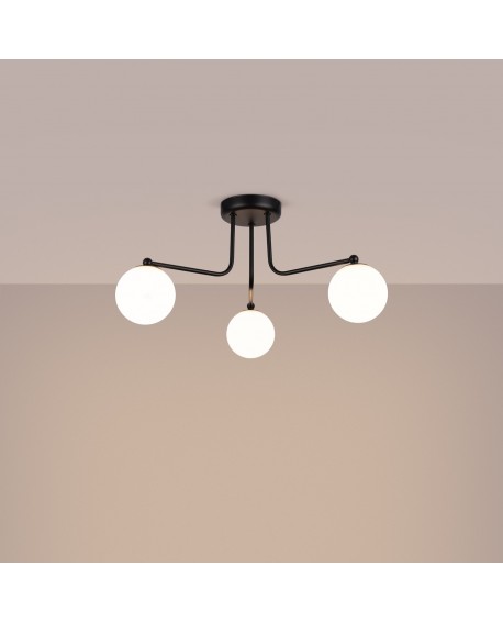Żyrandol ASTRAL 3 czarny Sollux SL.1662