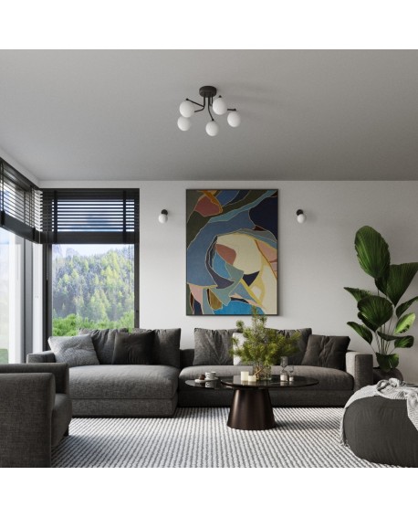 Żyrandol ASTRAL 3 czarny Sollux SL.1662