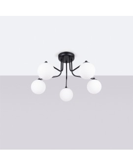 Żyrandol ASTRAL 5 czarny Sollux SL.1663