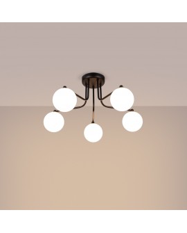 Żyrandol ASTRAL 5 czarny Sollux SL.1663