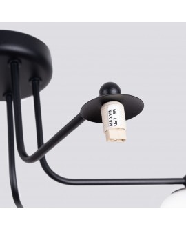 Żyrandol ASTRAL 5 czarny Sollux SL.1663