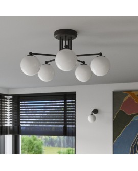 Żyrandol ASTRAL 5 czarny Sollux SL.1663