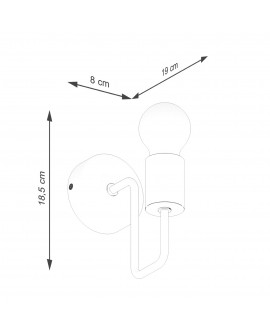 Kinkiet TIMBO biały Sollux SL.1664