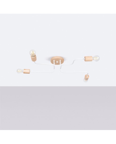 Żyrandol TIMBO 4 biały Sollux SL.1665