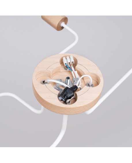 Żyrandol TIMBO 4 biały Sollux SL.1665