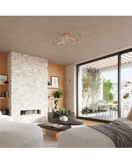 Żyrandol TIMBO 4 biały Sollux SL.1665