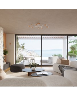 Żyrandol TIMBO 6 biały Sollux SL.1666