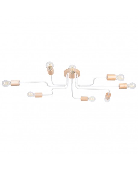 Żyrandol TIMBO 8 biały Sollux SL.1667