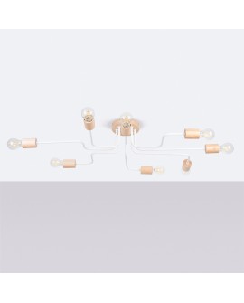 Żyrandol TIMBO 8 biały Sollux SL.1667