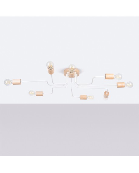 Żyrandol TIMBO 8 biały Sollux SL.1667