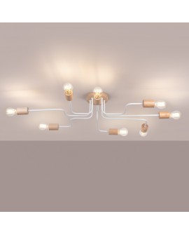 Żyrandol TIMBO 8 biały Sollux SL.1667