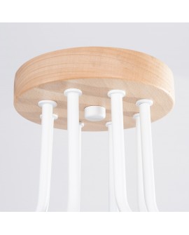 Żyrandol TIMBO 8 biały Sollux SL.1667