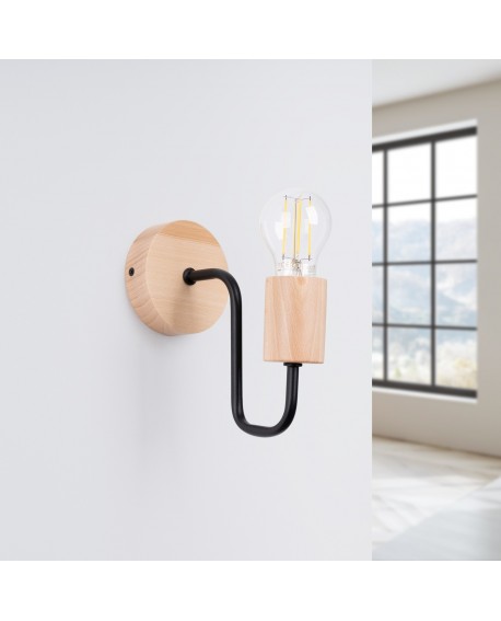 Kinkiet TIMBO czarny Sollux SL.1668