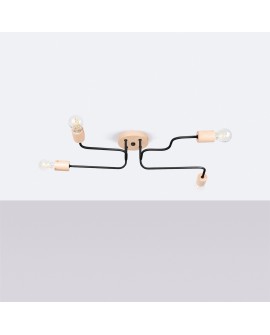 Żyrandol TIMBO 4 czarny Sollux SL.1669