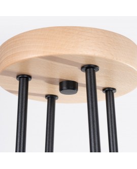 Żyrandol TIMBO 4 czarny Sollux SL.1669