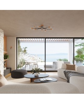 Żyrandol TIMBO 4 czarny Sollux SL.1669