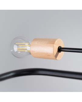 Żyrandol TIMBO 6 czarny Sollux SL.1670