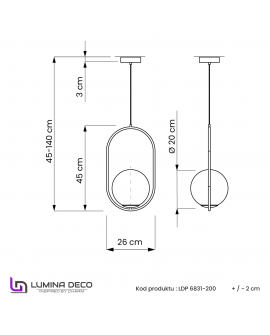 NOWOCZESNA LAMPA WISZĄCA BIAŁA PANARI D20