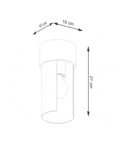 Plafon FLASH biały Sollux SL.1673