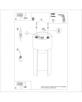 Plafon FLASH biały Sollux SL.1673