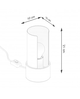 Lampa biurkowa FLASH biała Sollux SL.1675