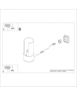 Lampa biurkowa FLASH biała Sollux SL.1675