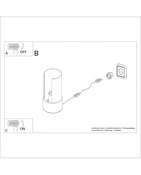 Lampa biurkowa FLASH biała Sollux SL.1675