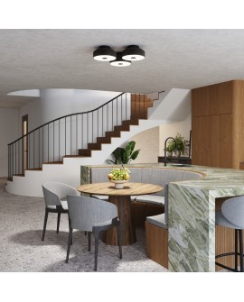 Plafon OMIQ czarny Sollux SL.1678