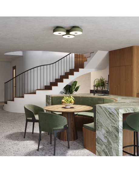 Plafon OMIQ zielony oliwkowy Sollux SL.1680