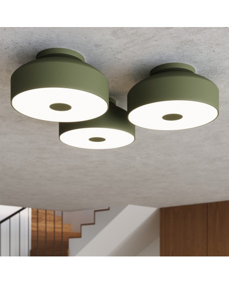 Plafon OMIQ zielony oliwkowy Sollux SL.1680