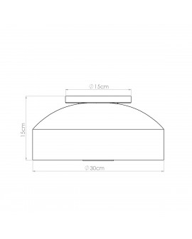 Plafon OMIQ ochra czerwona Sollux SL.1681