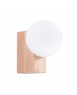 Kinkiet BULBO naturalne drewno Sollux SL.1682