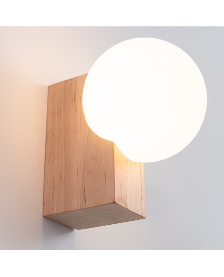 Kinkiet BULBO naturalne drewno Sollux SL.1682