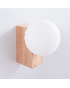 Kinkiet BULBO naturalne drewno Sollux SL.1682