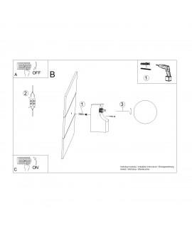 Kinkiet BULBO naturalne drewno Sollux SL.1682