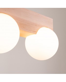 Plafon BULBO 2 naturalne drewno Sollux SL.1683