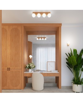 Plafon BULBO 2 naturalne drewno Sollux SL.1683